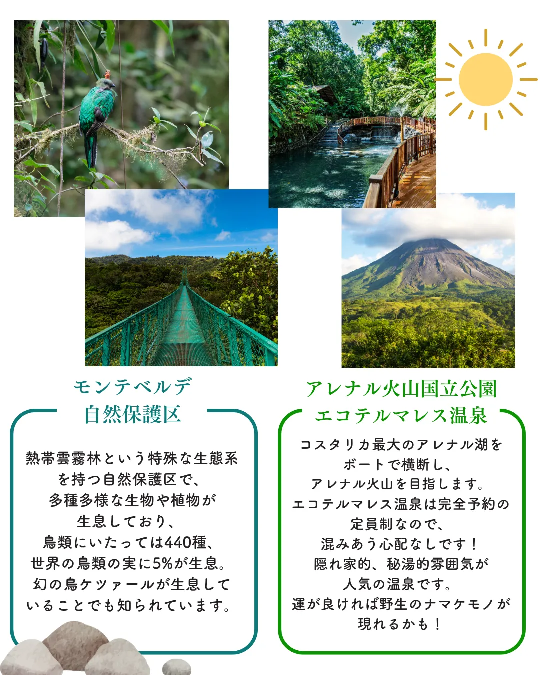 スーパーサマーセール　コスタリカ　ツアー　２泊３日　概要