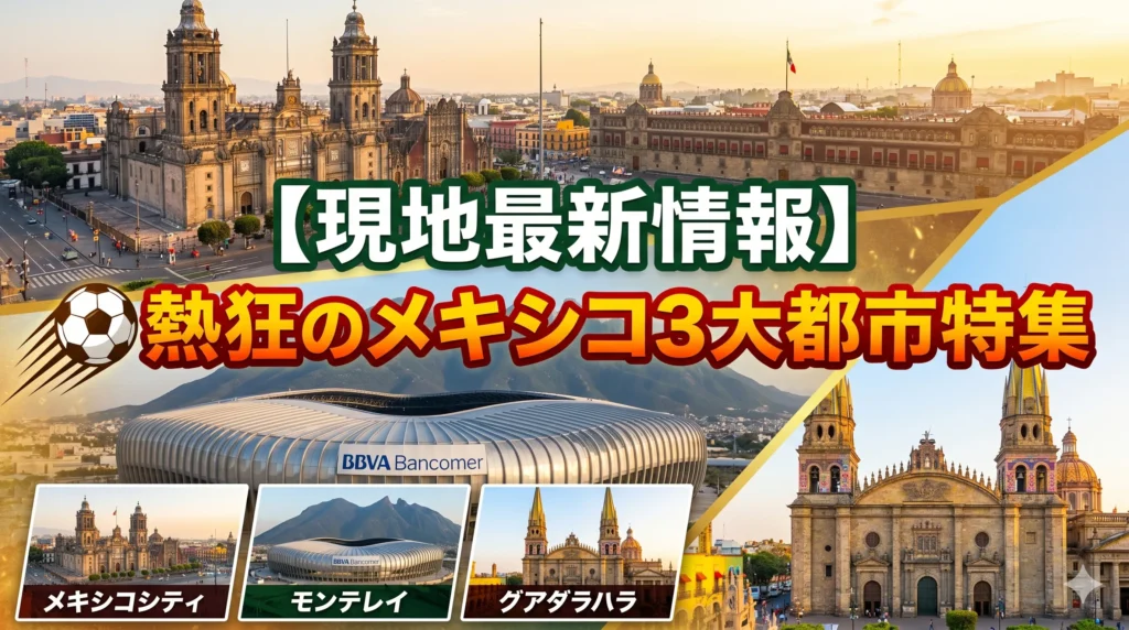 メキシコ3都市、現地最新情報