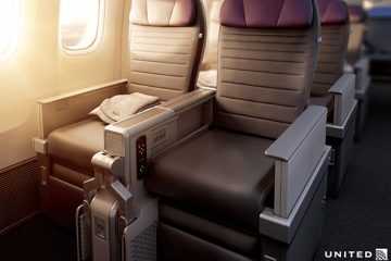 ユナイテッド航空　プレミアムプラス